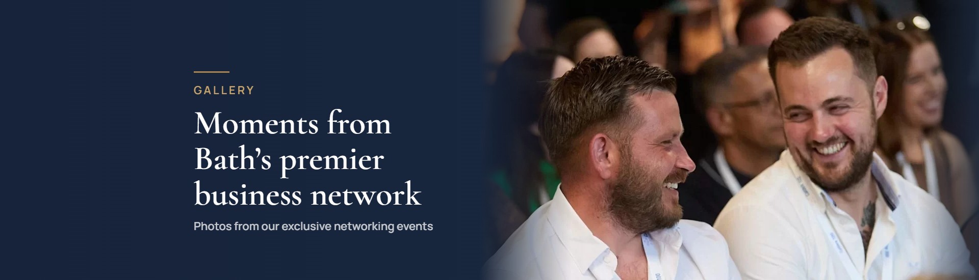Guests enjoying a Calibre 100 business networking event in Bath