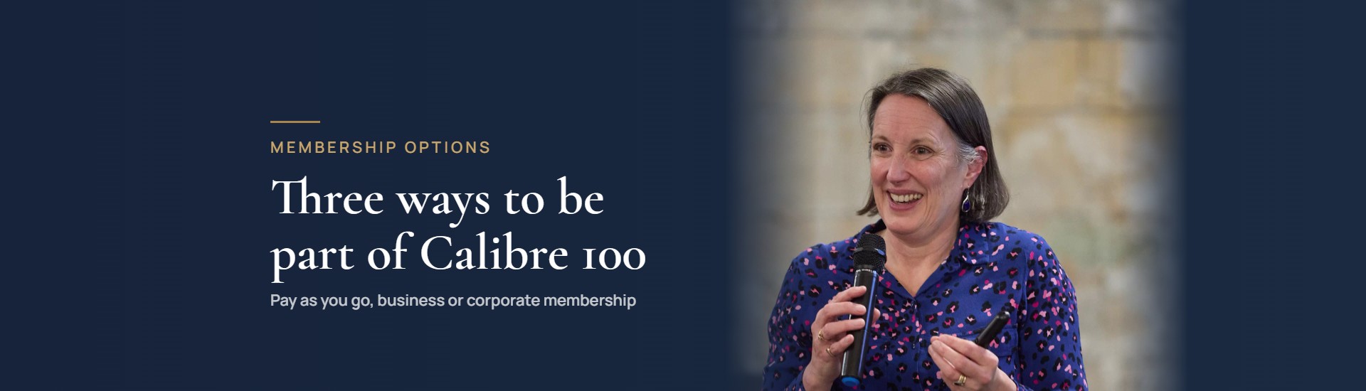 Guest speaker at a Calibre 100 business networking event in Bath
